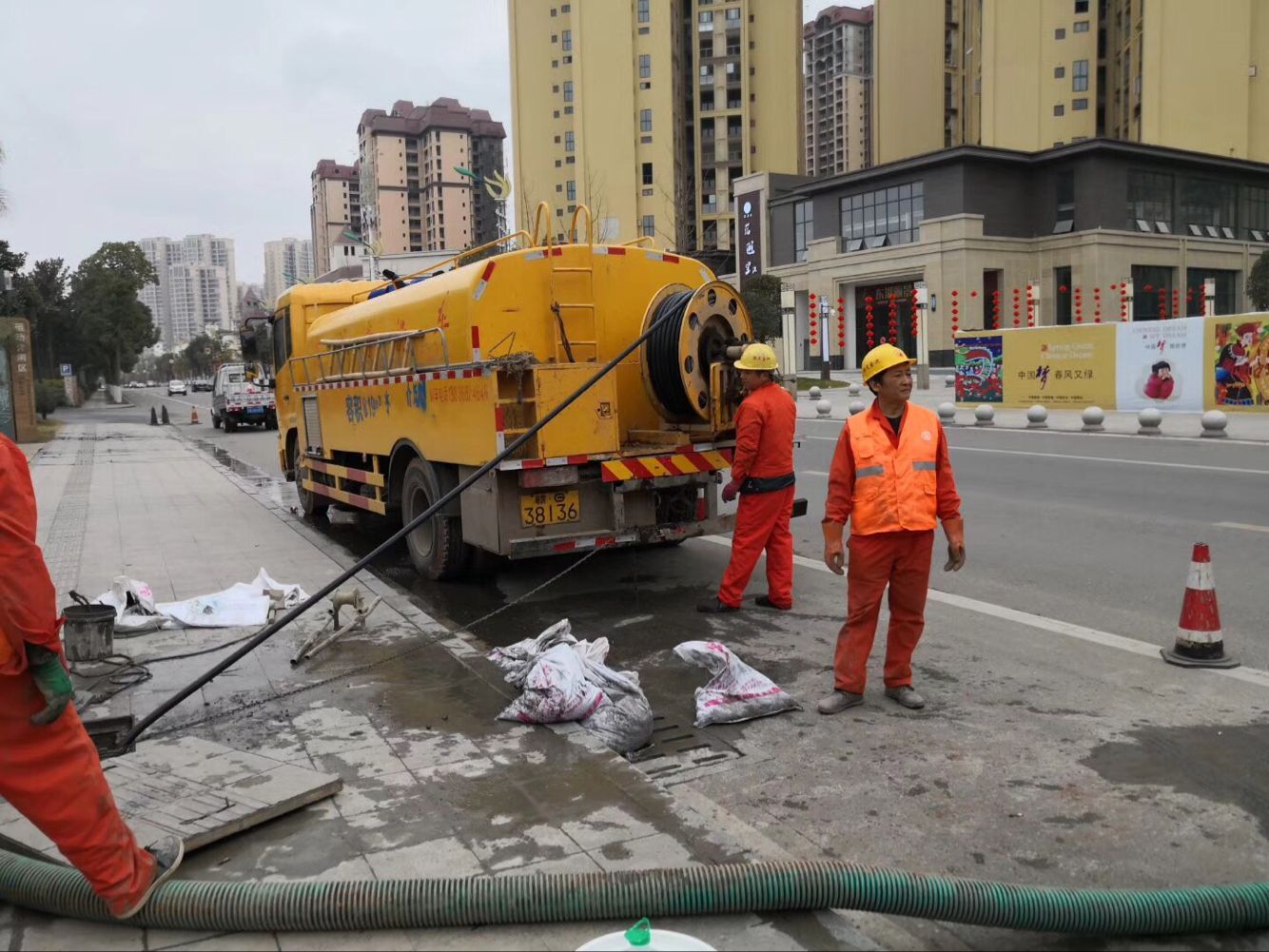 翼城排污管道清淤-管道清洗
